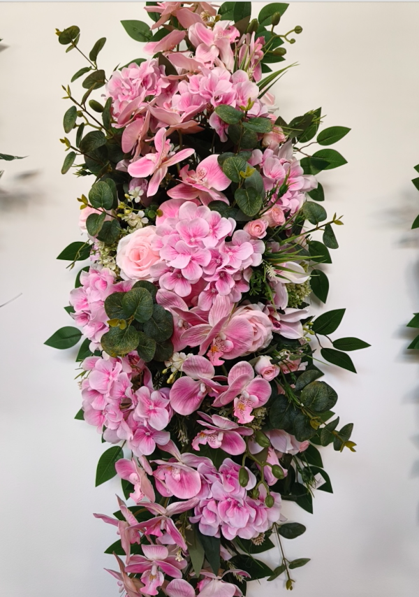 DESSUS DE CERCUEIL ROSE
